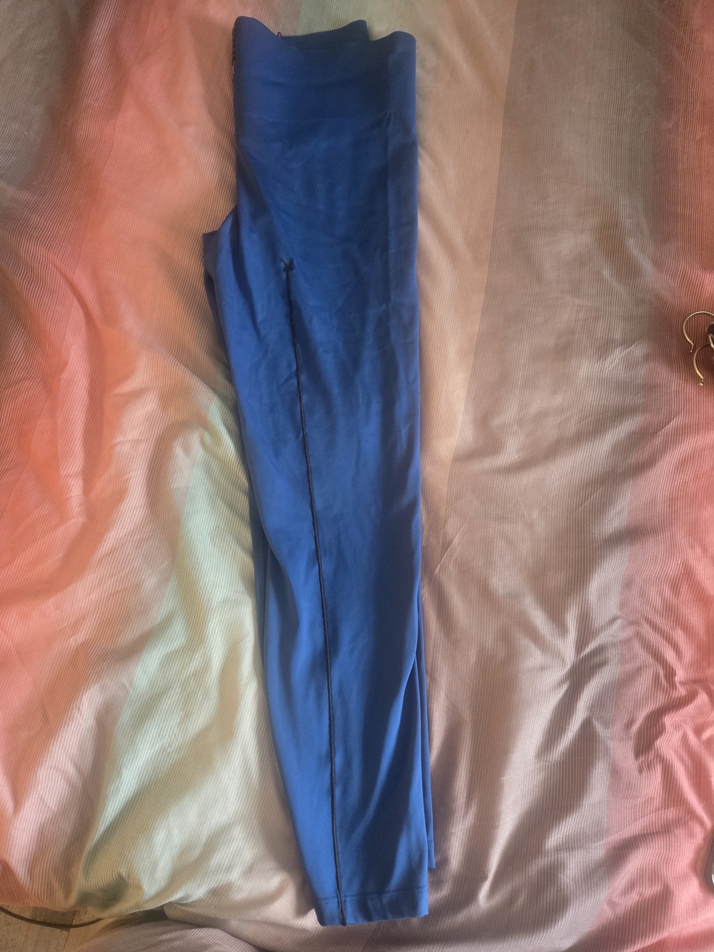 Savage X Fenty Women's Blue High-Waist Active Leggings - Picture 4 of 5